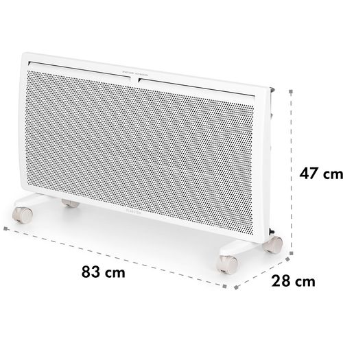 Klarstein Hot Spot Slimcurve Double Wave 2u1 grijalica, Bijela slika 8