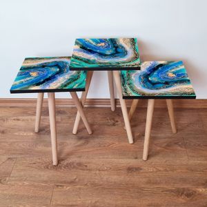 Nesting Table 3Shp281 - Višenamjenski Set Stolova (3 Komada)