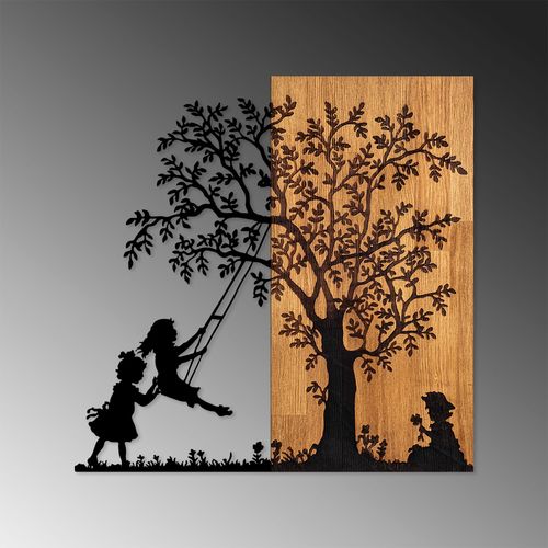 Wallity Drvena zidna dekoracija, The Tree And The Shaking Children slika 4