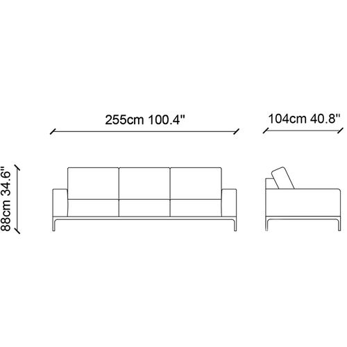 Secret - Grey Grey 4-Seat Sofa slika 5