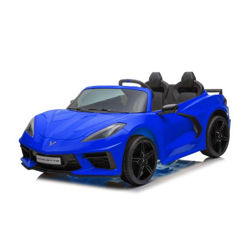 Licencirani auto na akumulator Corvette Stingray TR2203 - dvosjed - plavi slika 4