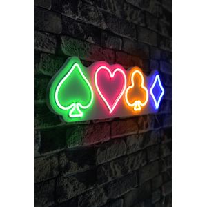 Wallity Ukrasna plastična LED rasvjeta, Gambler - Multicolor