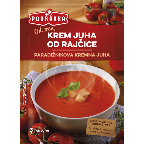 Podravka krem juha od rajčice vrećica 60 g slika 1