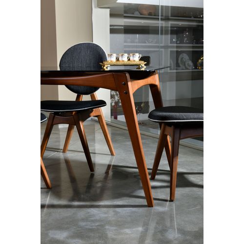 Hanah Home Touch v2 - Anthracite Walnut
Anthracite Chair Set (2 Pieces) slika 2
