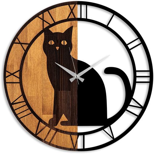 Wallity Ukrasni drveni zidni sat, Wooden Clock - 54 slika 5