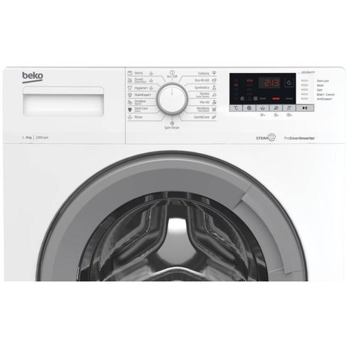 Beko WTV 9612 XS Veš mašina 9 kg, 1200 rpm, ProSmart™ Inverter Motor, Dubina 64 cm slika 4