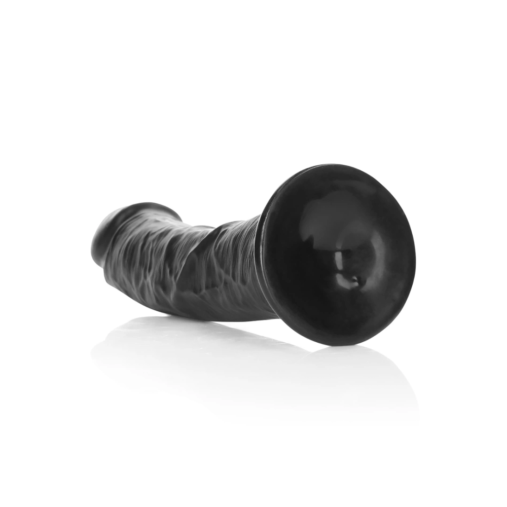 Zakrivljeni realistični dildo RealRock by Shots s vakuumskom čašicom - 8 / 20,5 cm slika 5