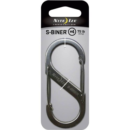 NITE Ize NI-SB4-03-11 karabiner  S-Biner Gr. 4  89 mm x 38 mm  1 St. slika 1