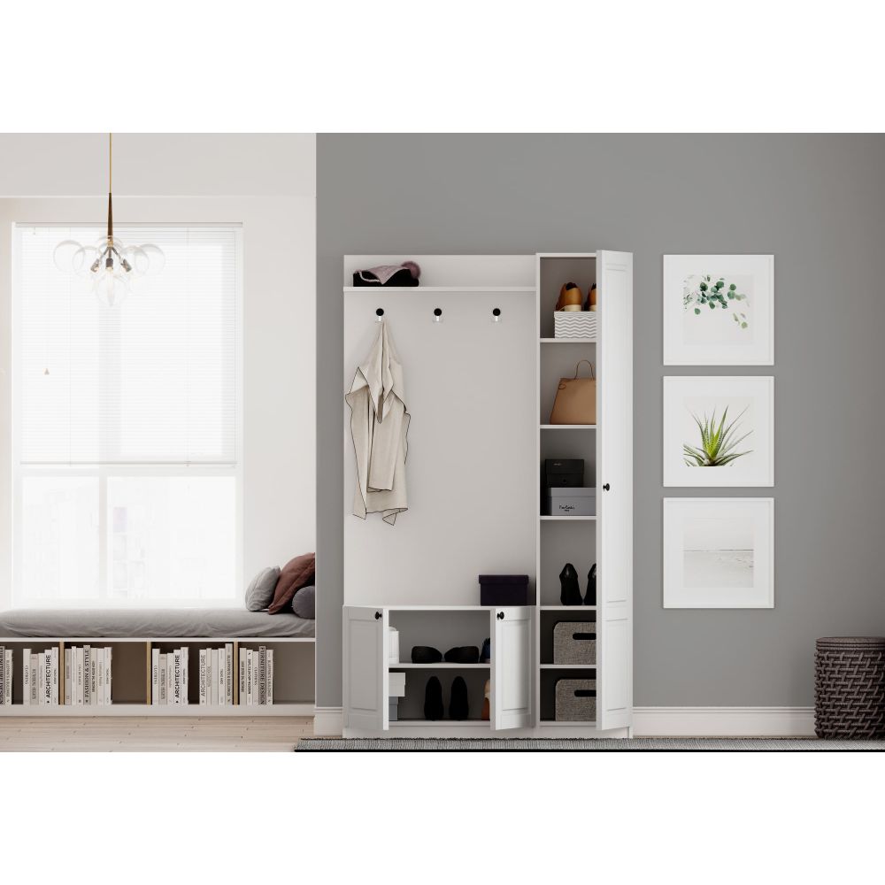 Hall Stand Rb-044 - Mat Bijela slika 3
