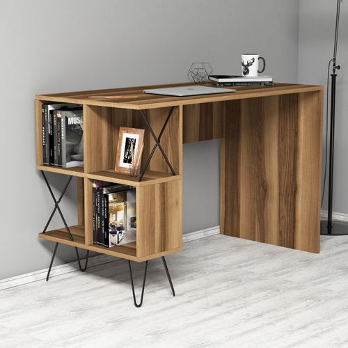 Woody Fashion Studijski stol i policu za knjige, Extra - Walnut slika 3