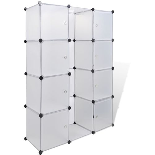 Modularni Kabinet s 9 Odjeljaka 37 x 115 x 150 cm Bijeli slika 28