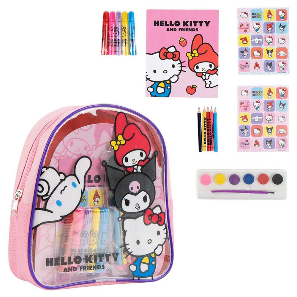 Hello Kitty Ruksak sa Setom Školskog Pribora slika 2
