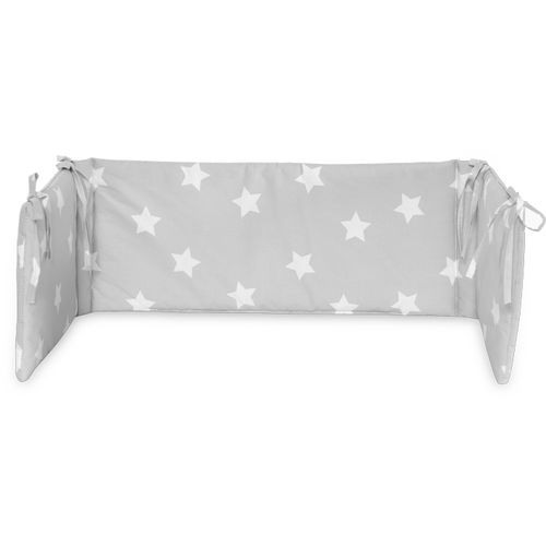 LORELLI RANFORCE ROUND Ogradica za Krevetić za Bebu Stars Grey 145 X 27 cm slika 1