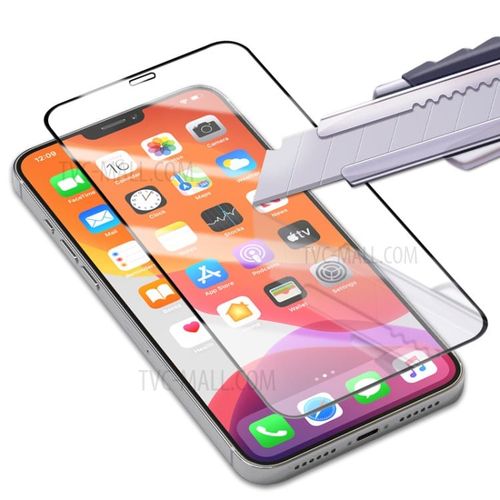 Mocolo - 3D zakrivljeno potpuno ljepljivo staklo za iPhone 12 Pro Max - crno slika 4