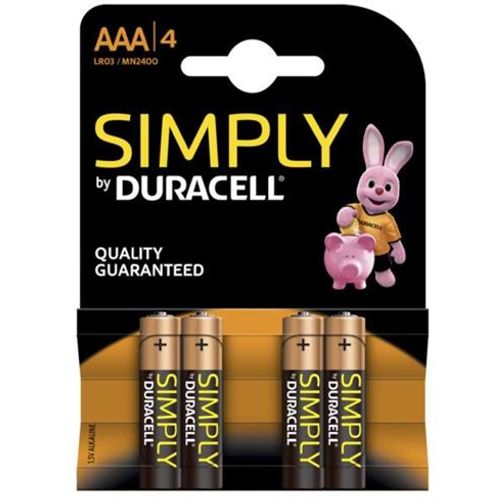 Duracell LR3 AAA, MN2400 SIMPLY 1.5V 4 kom slika 1