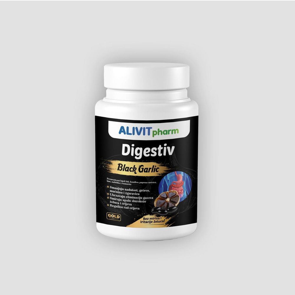 Alivit Pharm Black Garlic Digestiv Kapsule A90 slika 1
