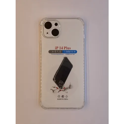 Maska za iPhone 14+ transparent sa ojačanim ivicama slika 1