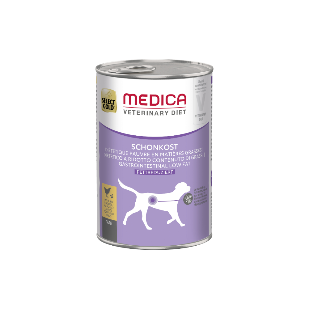 Select Gold Medica Gastrointestinal Low Fat piletina i riža 400 g, konzerva slika 1