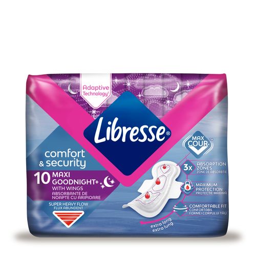 Libresse Maxi Goodnight clip, 10 komada slika 1