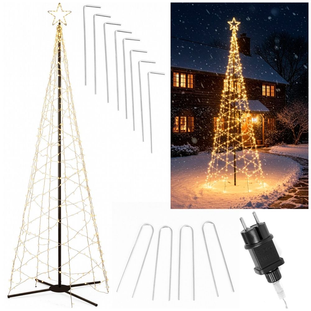 Cl4154 božićno drvce 480 led 3 m slika 3