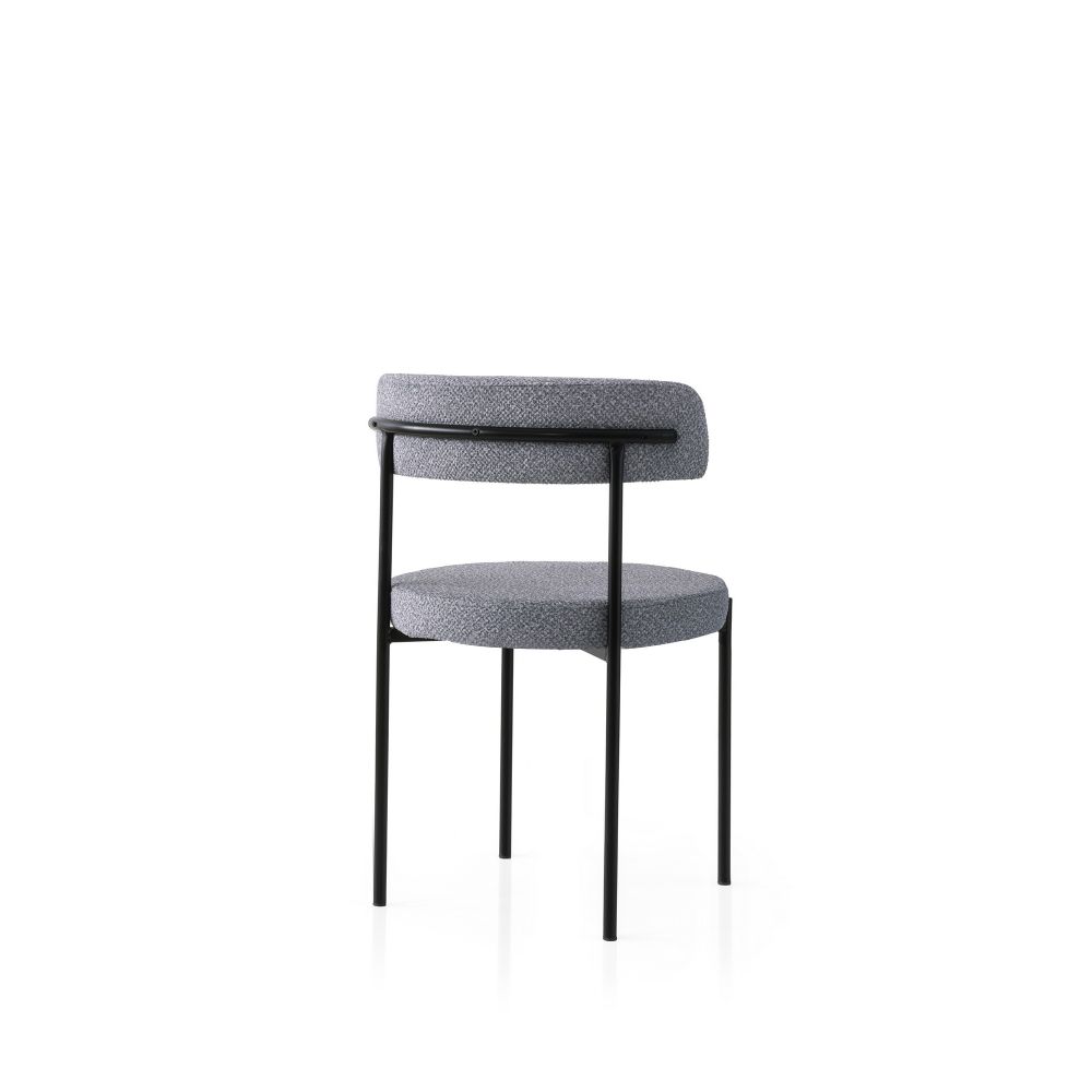 Gını - 4012 V2 Crni i Tamno Sivi Set Stolica (2 Komada) slika 3