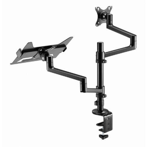 MA-DA-04 Gembird Podesivi stoni drzac za monitor tilt, 17-32 max.8kg + nosac za laptop slika 3