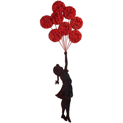 Banksy - 11-1 Red
Black Decorative Metal Wall Accessory slika 6