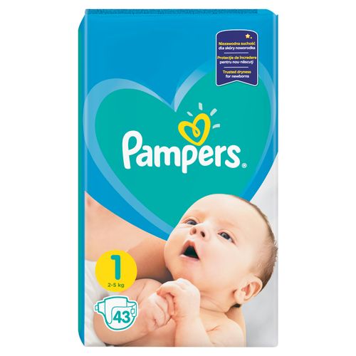 Pampers pelene Active baby newborn veličina 1 (2-5 kg) 43 kom slika 2