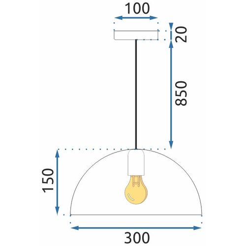 TOOLIGHT Viseća svjetiljka APP911-1CP Marmur slika 12