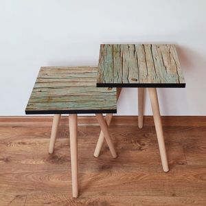 2SHP125 - Green Green
Brown Nesting Table (2 Pieces)