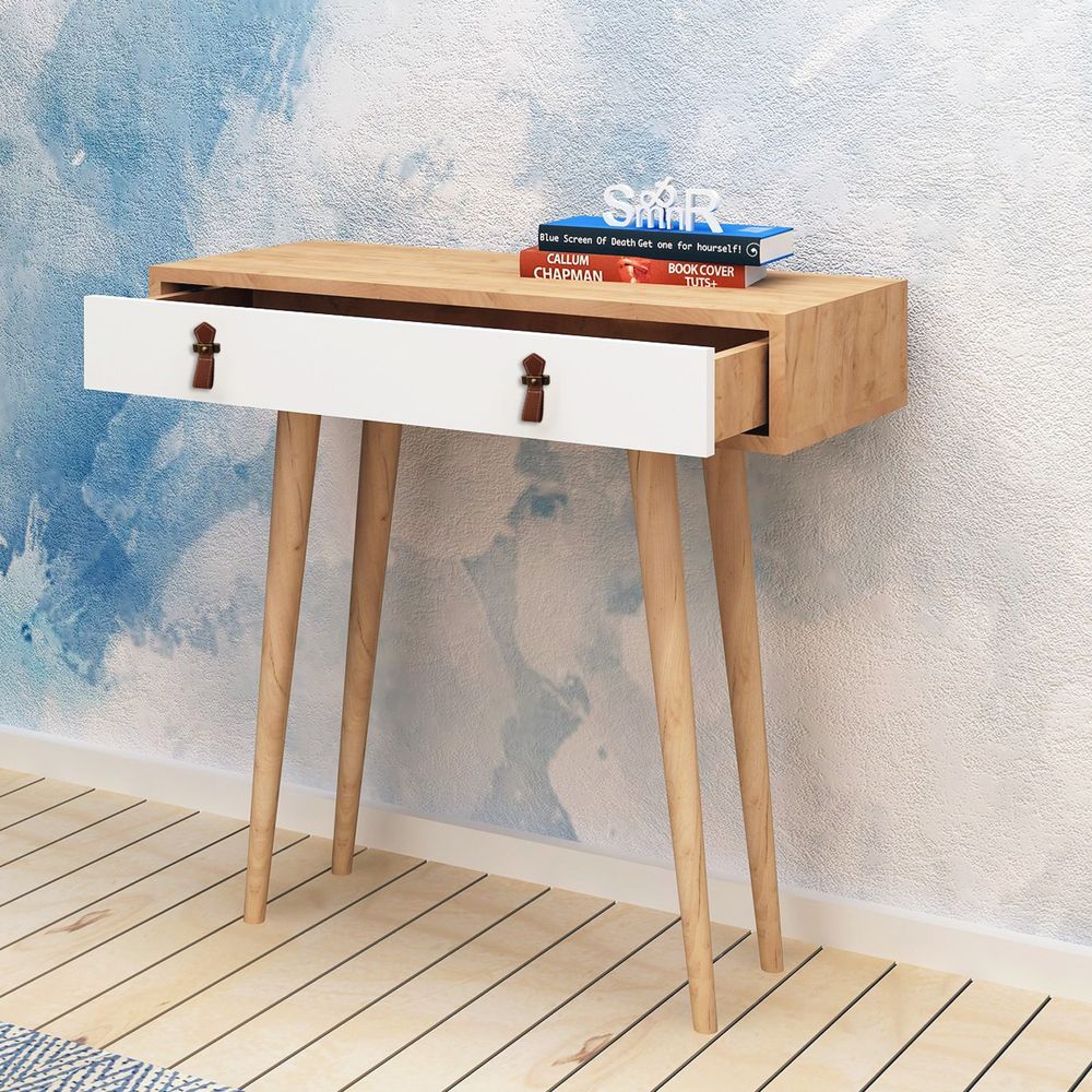 Sideboard Dokka u bojama hrasta i bijele slika 2