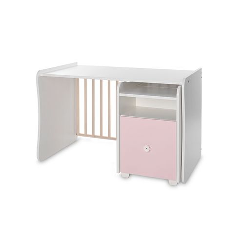 LORELLI TREND PLUS Modularni krevetić 4in1 s Mehanizmom Ljuljanja White/Orchid Pink  slika 7