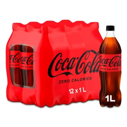 Coca-Cola Zero 1l 12/boca XXL slika 1