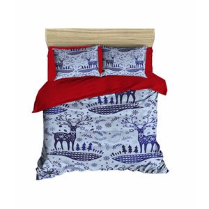 453 Red
Blue Double Quilt Cover Set