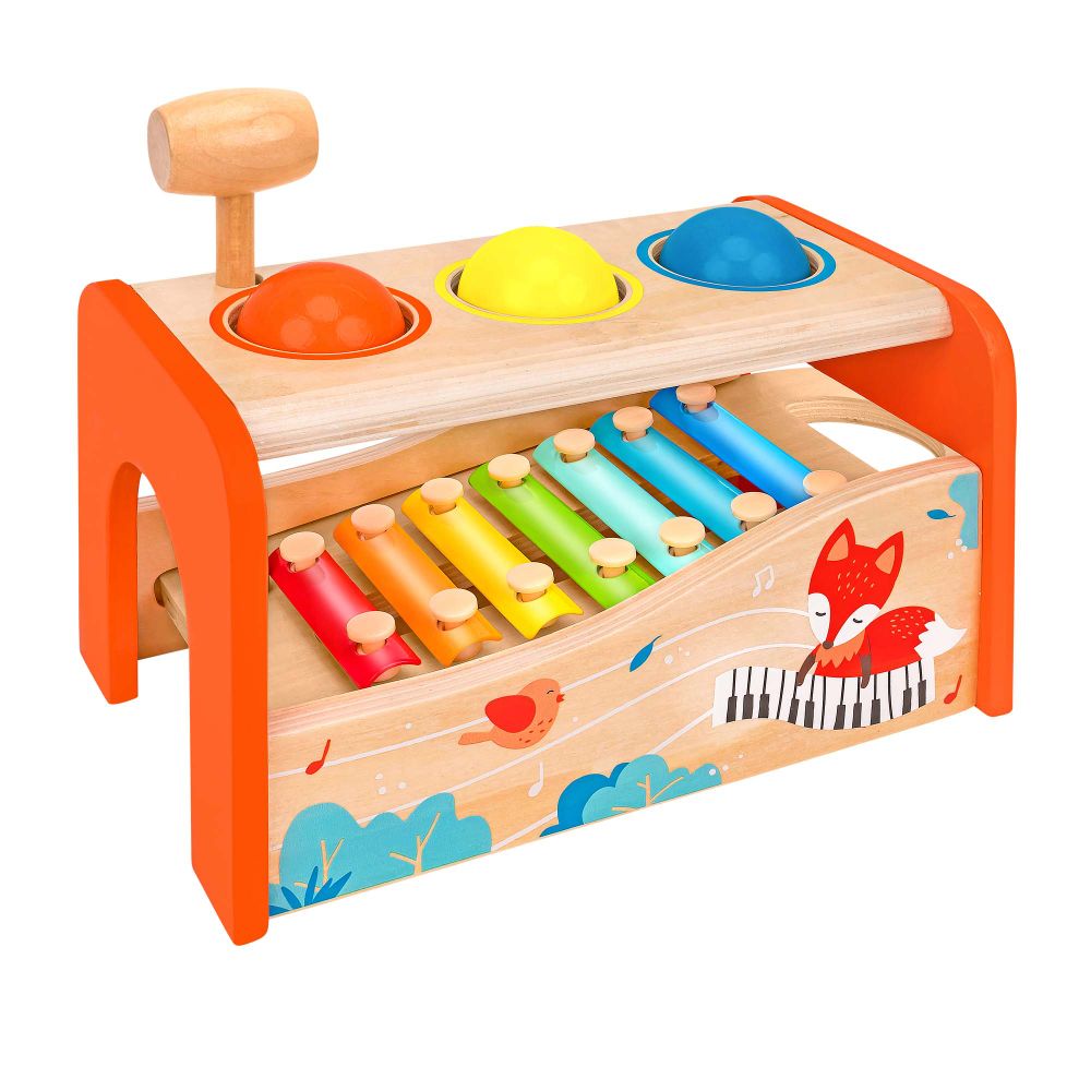 GLOBO Sir Wood Drvena klupica + ksilofon slika 1