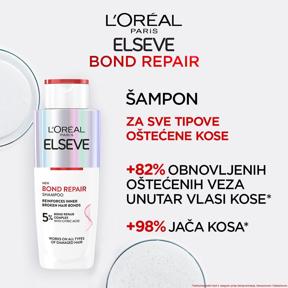 L'Oréal Paris Elseve Bond Repair Šampon za kosu 200 ml slika 3