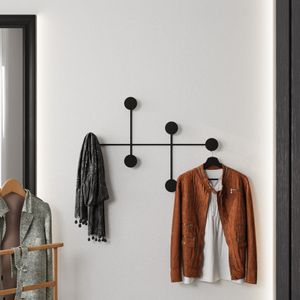 Metal wall hook Dama, colour: black