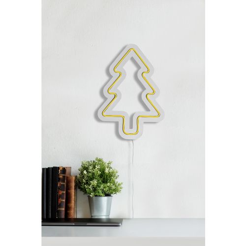 Wallity Ukrasna plastična LED rasvjeta, Christmas Pine - Yellow slika 4