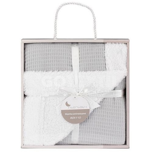 InterBaby Dvostrana Dekica 110x80 Honeycomb Grey slika 3