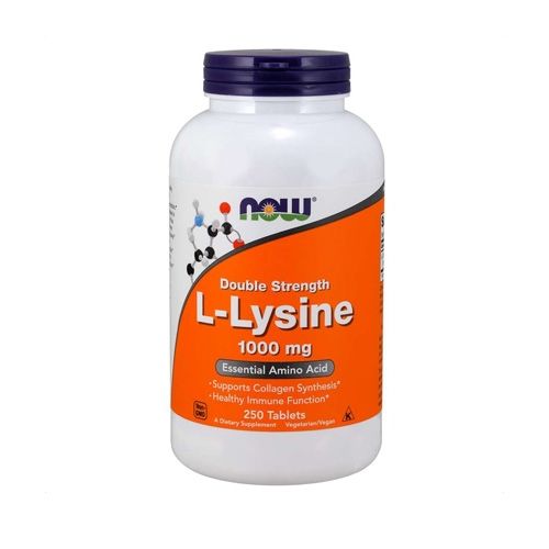 Now Foods L-Lysine 1000mg (250 Tabs) Unflavored slika 1