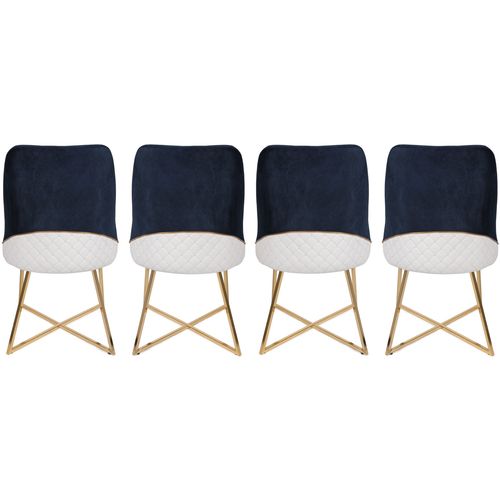 Madrid 908 V4 Gold
Dark Blue Chair Set (4 Pieces) slika 3