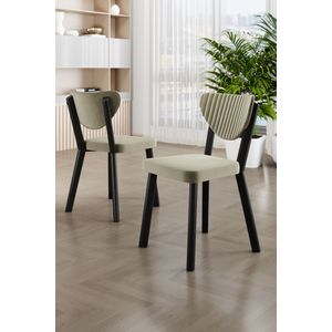 Set Stolica (6 Komada) Arfe - Boje: Krem, Crna, KremCrna