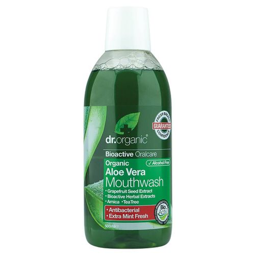  Dr. Organic ALOE VERA tekućina za ispiranje usta 500ml 00116 slika 1