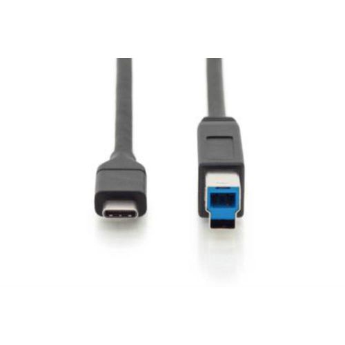 Ansmann USB kabel USB 3.2 gen. 1 (USB 3.0) USB-C® utikač, USB-B utikač 1.00 m crna dvostruko zaštićen AK-300149-010-S slika 2