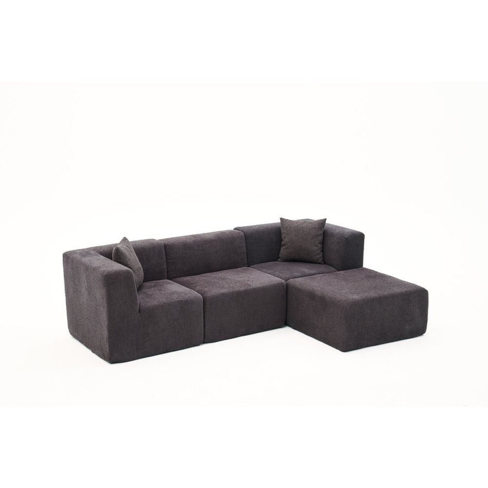 Ugaona Sofa Raks - boja: antracit slika 9