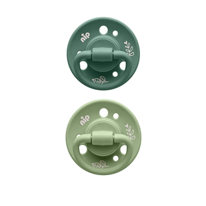nip® Duda varalica Cherry Green 0-6mj (veličina 1) - Latex, 2kom Zelena