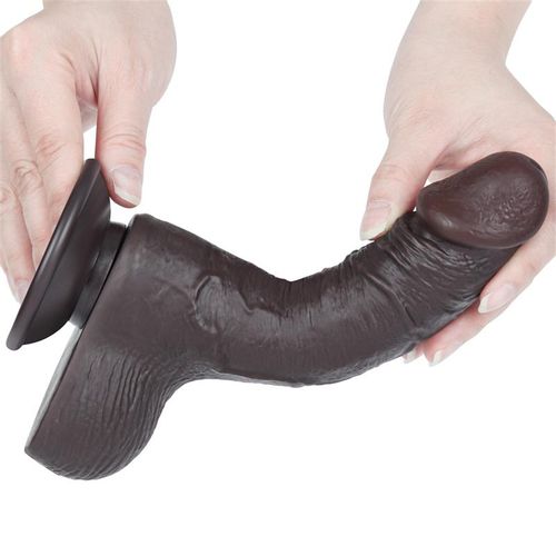 Lovetoy Sliding Skin black dildo 19,5cm slika 4