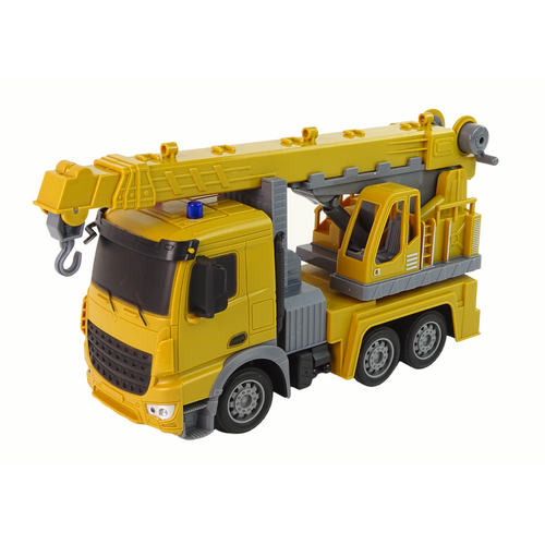 Kamion s dizalicom na daljinsko upravljanje Crane Construction 2.4G R/C 1:12 - žuti slika 2