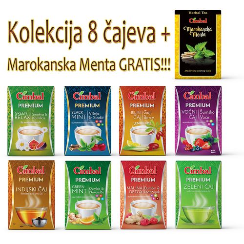 Cimbal kolekcija čajeva 8+1 gratis slika 1