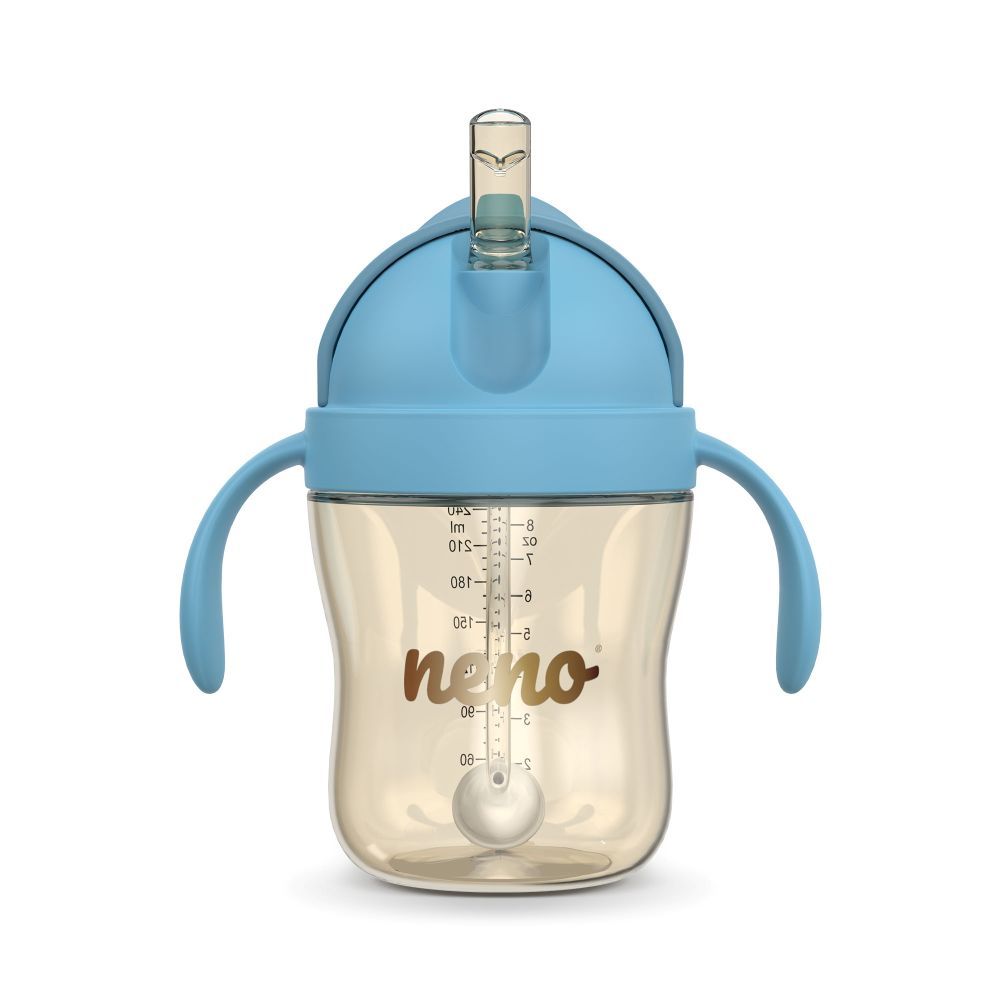 NENO BEBESITO bočica sa slamkom 240 ml, plava slika 2